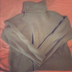 Powder blue turtleneck sweater